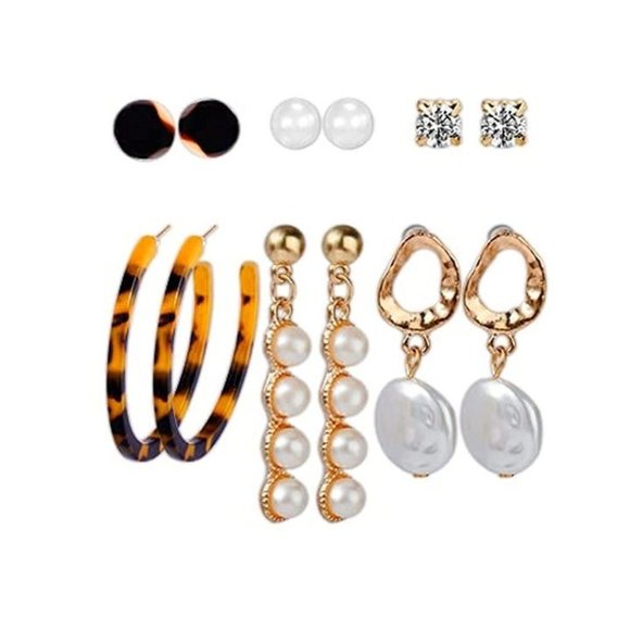 New 12 Pairs of Earrings  FREE SUNGLASSES - Picture 6 of 6